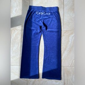 Bebe flare sweatpants rhinestone